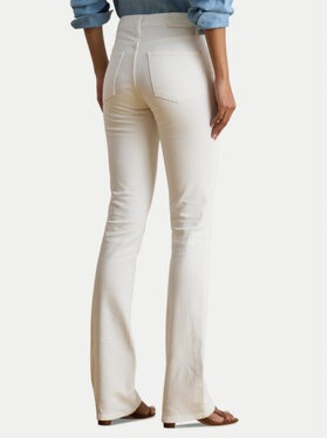 LAUREN RALPH LAUREN Jeansy 200926081001 Biały Bootcut Fit