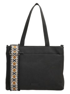 Beagles Torebka "Malaga" w kolorze czarnym - 31 x 24,5 x 10 cm rozmiar: onesize