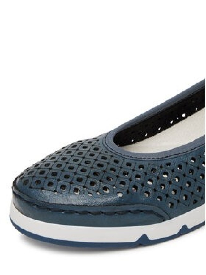 Rieker Baleriny CEO-L3065-14 Granatowy