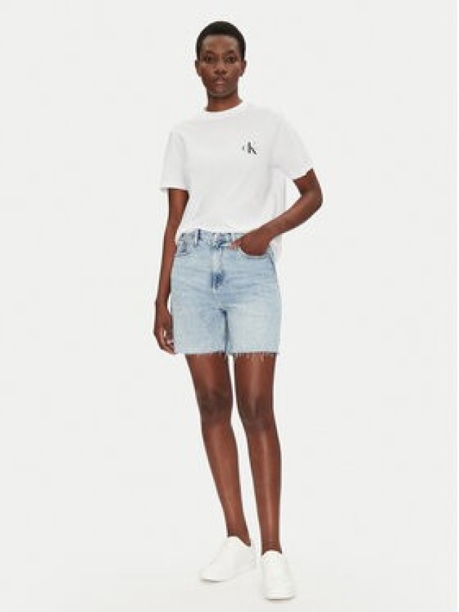 Calvin Klein Jeans Szorty jeansowe J20J225155 Niebieski Relaxed Fit