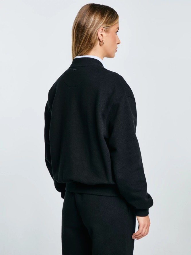 Bluza damska bomber czarna Pixelina 906