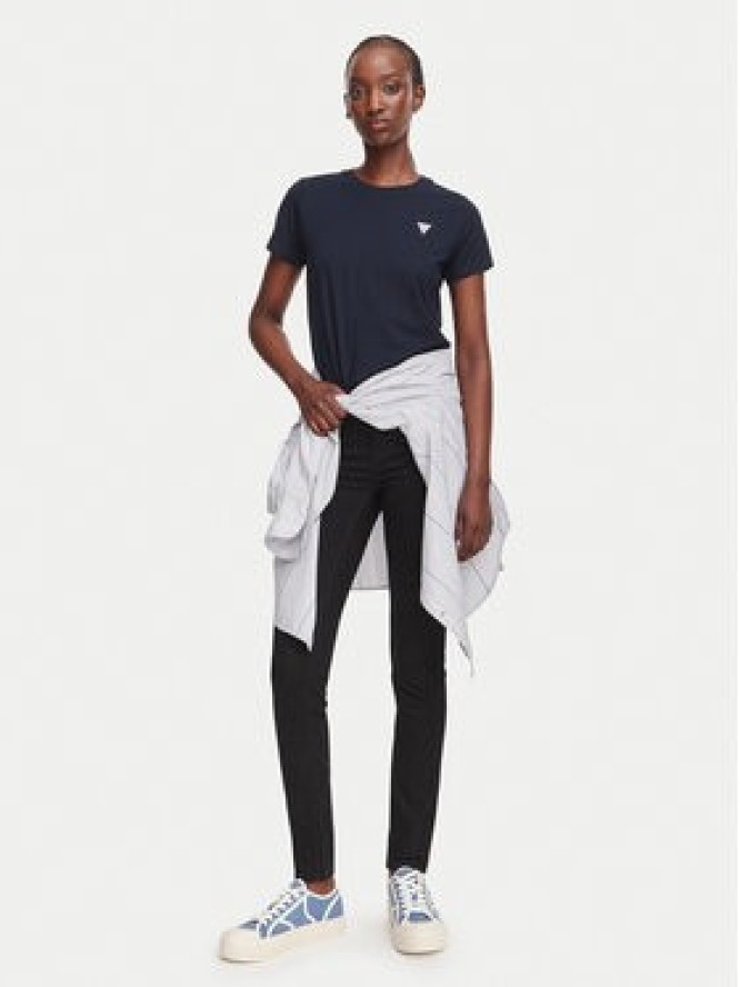 Guess Jeansy W6YA46 D1540 Czarny Skinny Fit
