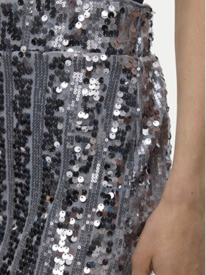 Vero Moda Szorty materiałowe Efa 10335727 Srebrny Loose Fit