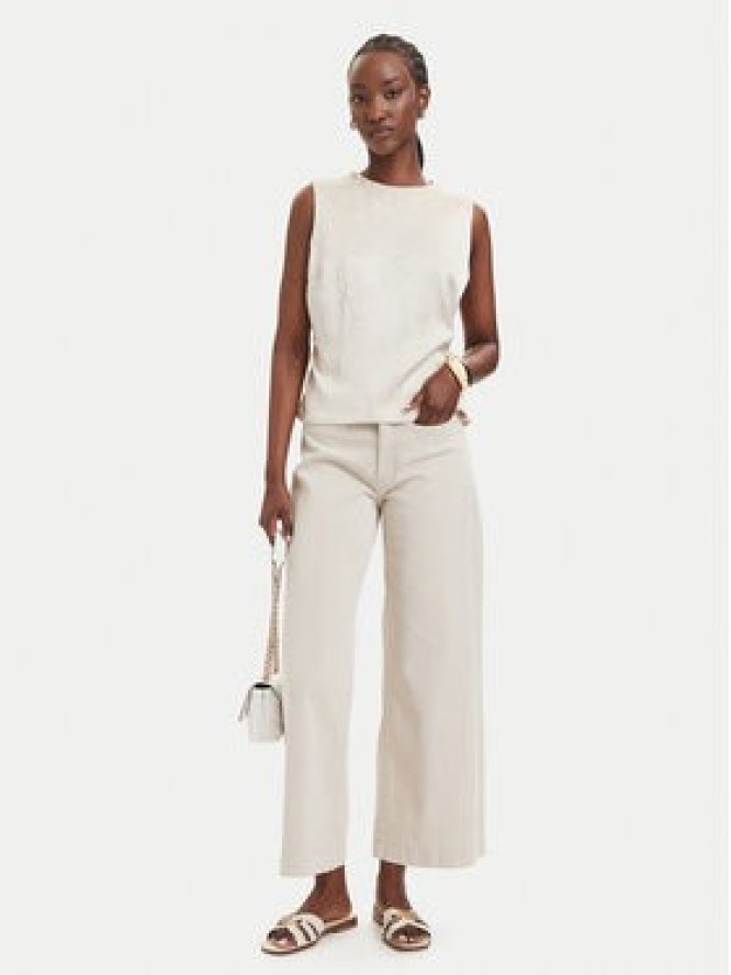 Guess Jeansy W6GB15 W1886 Beżowy Wide Leg