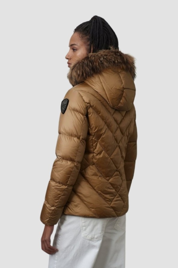 BLAUER Brązowa kurtka damska Alicia Short Jackets, Rozmiar M