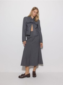 Spódnica midi - szary