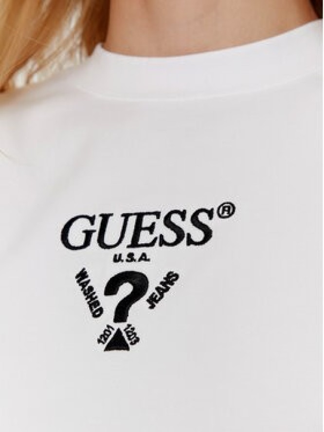 Guess T-Shirt V4YI20 KCDH1 Biały Boxy Fit