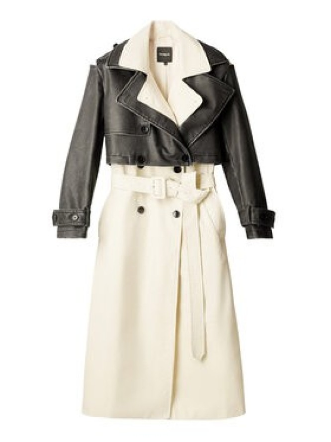 Desigual Trencz Duolo 26SWEW34 Écru Regular Fit