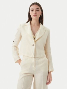 Marella Marynarka Papiro 2615041042 Écru Regular Fit
