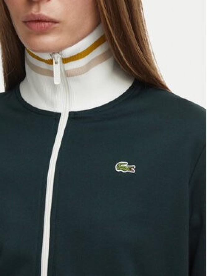 Lacoste Bluza SF5252 Zielony ciemny Regular Fit