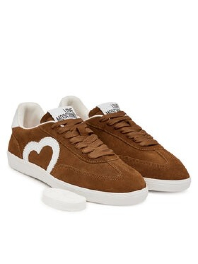 LOVE MOSCHINO Sneakersy JA15112G1NIG021041 Brązowy