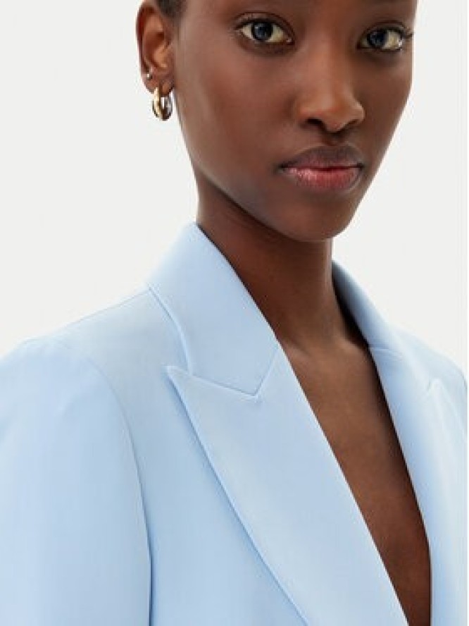 Maryley Marynarka 25EB187/M27/43MA Błękitny Regular Fit