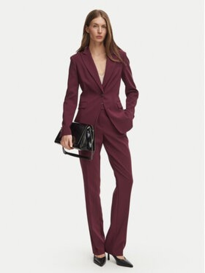 Fracomina Spodnie materiałowe FR26WV4003W42901 Bordowy Regular Fit