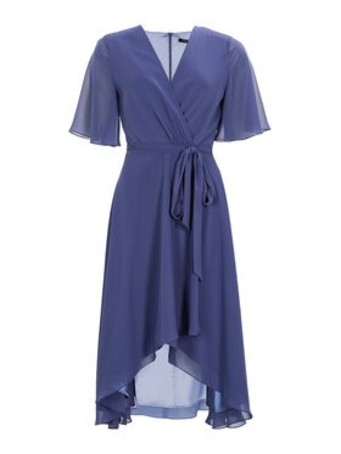 Swing Sukienka koktajlowa 5AI10200 Niebieski Regular Fit