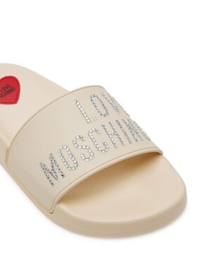 LOVE MOSCHINO Klapki JA28122G1MI13110 Écru