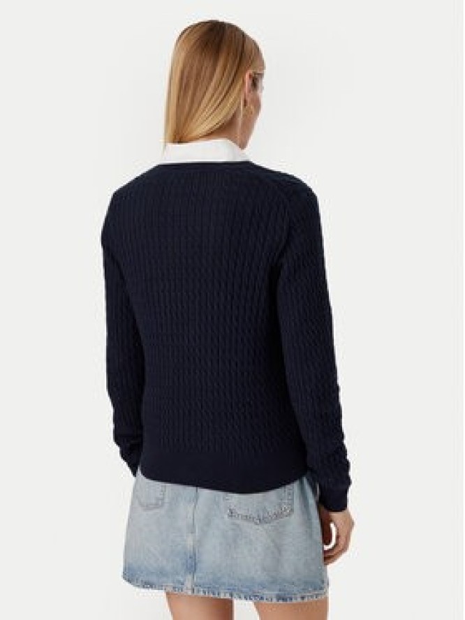 Tommy Hilfiger Sweter WW0WW44987 Granatowy Regular Fit