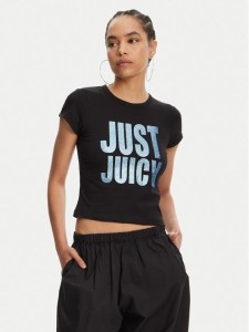 Juicy Couture T-Shirt Just Juicy JCGCT125040 Czarny Slim Fit