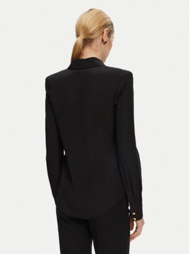 Balmain Koszula DF1HS050SD42 Czarny Regular Fit