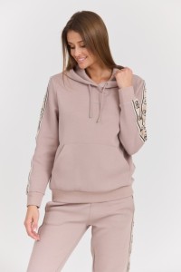 GUESS Damska bluza w kolorze taupe Carla Hooded, Rozmiar XS