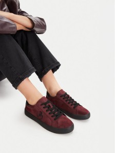 Eva Minge Sneakersy EO-ELLA-WSDR13670-1 Bordowy
