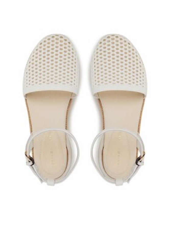 Tommy Hilfiger Espadryle Knit Mesh Espadrille Platform FW0FW08743 Biały