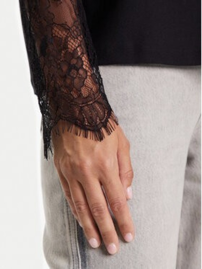 Vero Moda Bluzka Milla 10334620 Czarny Loose Fit