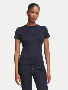 Guess T-Shirt W5BP07 KCGM2 Granatowy Regular Fit
