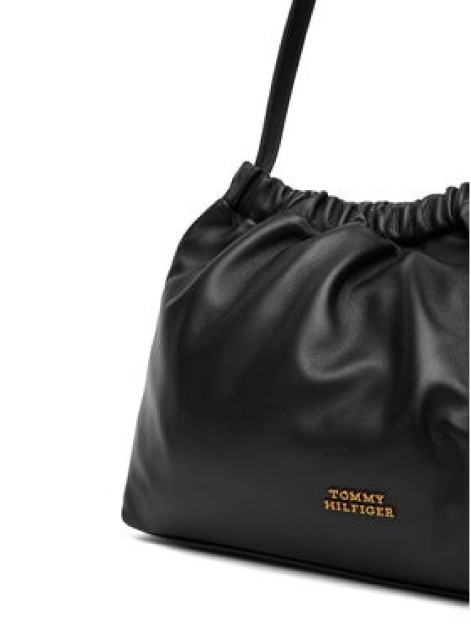 Tommy Hilfiger Torebka Soft Leather Shoulder Bag AW0AW18307 Czarny