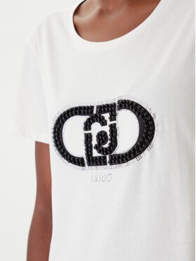 Liu Jo Sport T-Shirt TF5280 JS923 Écru Regular Fit