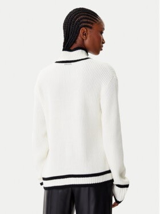 KARL LAGERFELD Golf A4W18051 Biały Regular Fit