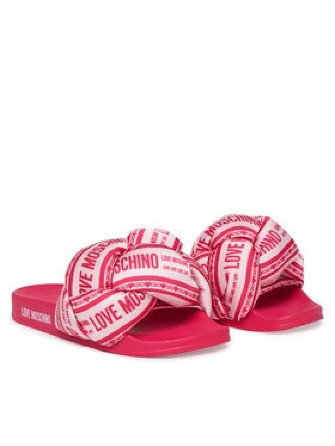 LOVE MOSCHINO Klapki JA28312G0MIW360A Różowy