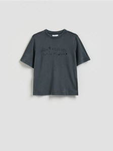 T-shirt z nadrukiem - jasnoszary