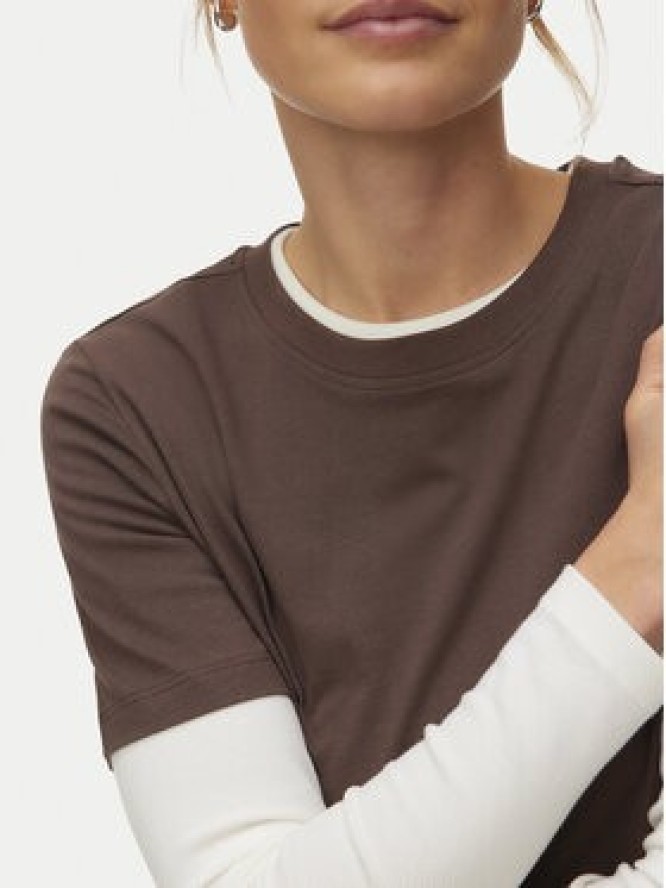 Vero Moda T-Shirt Paulina 10316991 Szary Regular Fit