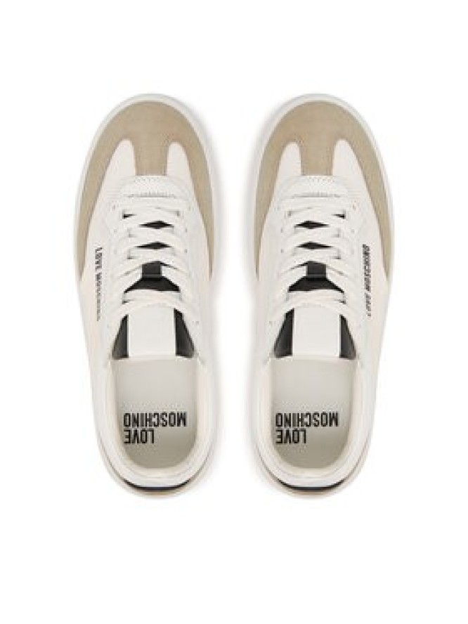 LOVE MOSCHINO Sneakersy JA15215G1PINH10A Biały