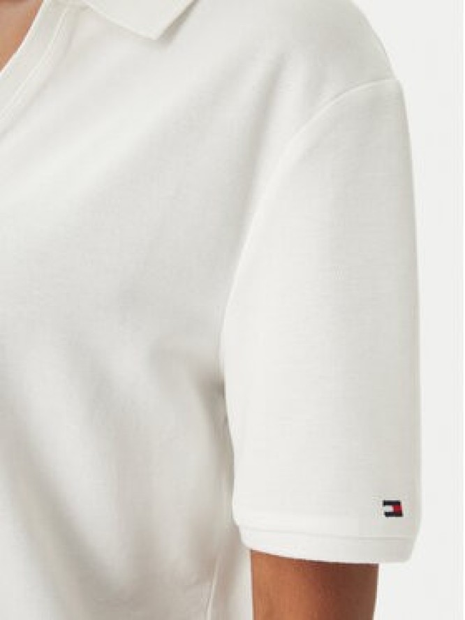 Tommy Hilfiger Polo WW0WW48720 Biały Relaxed Fit
