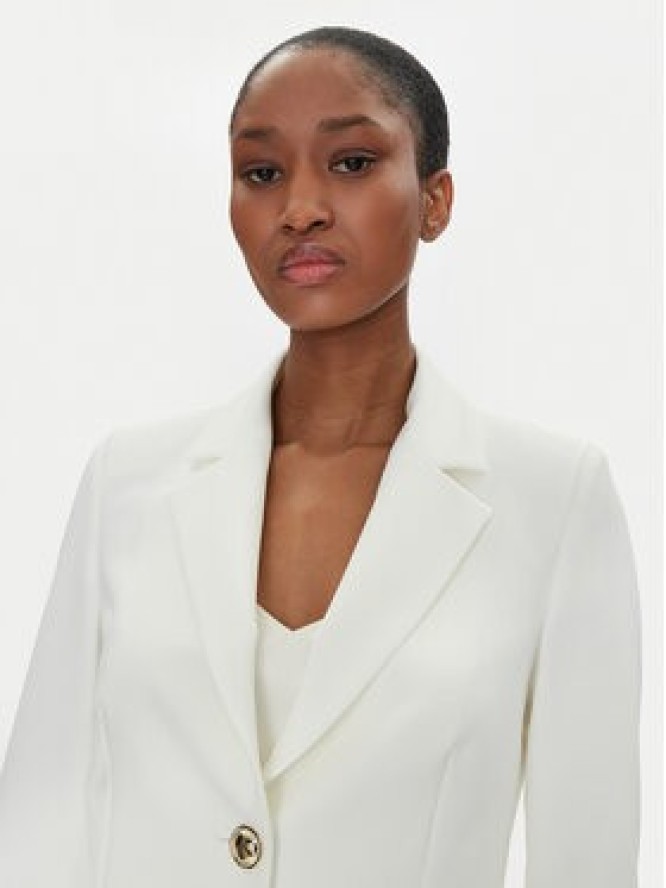 Rinascimento Marynarka CFC0122814003 Biały Regular Fit