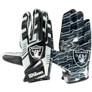 Gants de Football Américain Wilson NFL Las Vegas Raiders Stretch Fit receveur