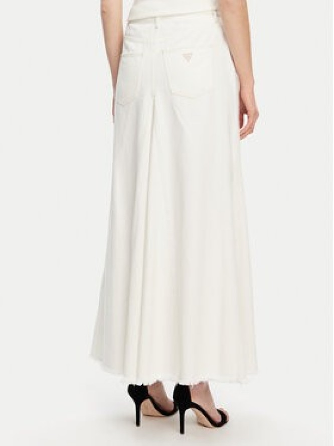 Guess Spódnica ołówkowa W5GD95 D5N92 Biały Regular Fit