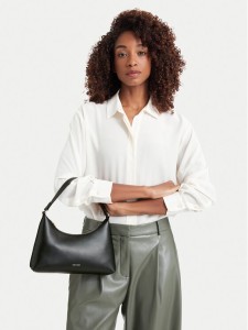 Calvin Klein Torebka Foil Logo Small Shoulder Bag LV04F3890G Czarny