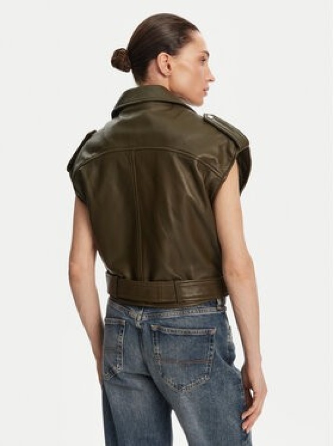 Serge Pariente Bezrękawnik Stef Zielony Regular Fit