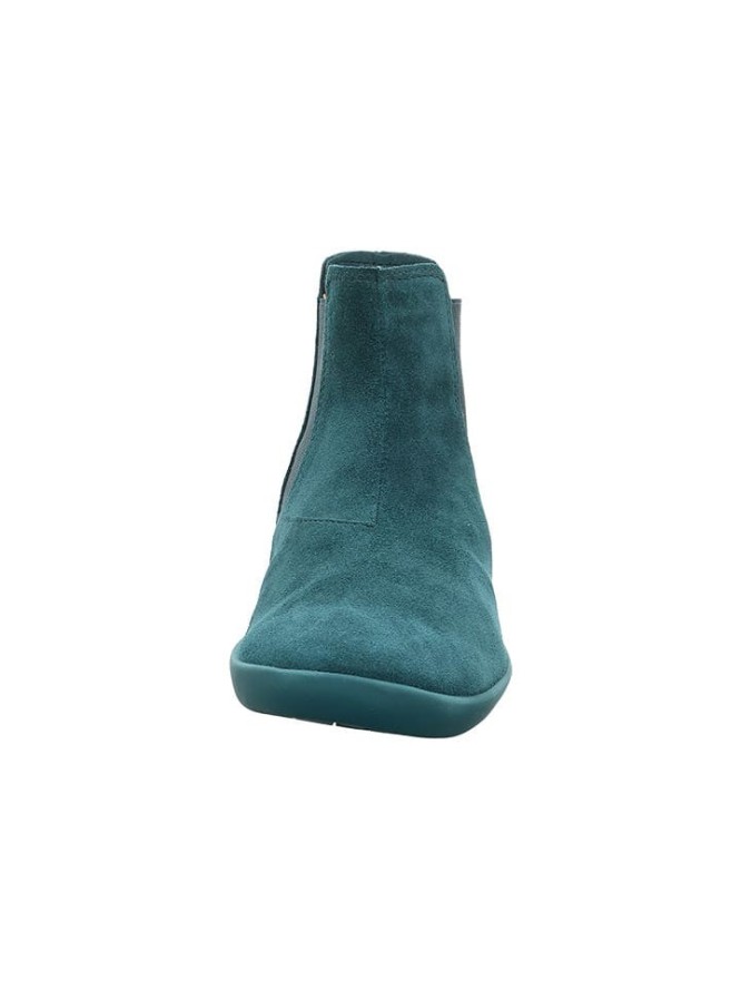 Think! Skórzane sztyblety w kolorze turkusowym rozmiar: 39