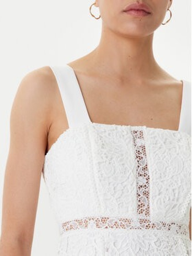 Morgan Sukienka koktajlowa 251-ROVIDA Biały Regular Fit