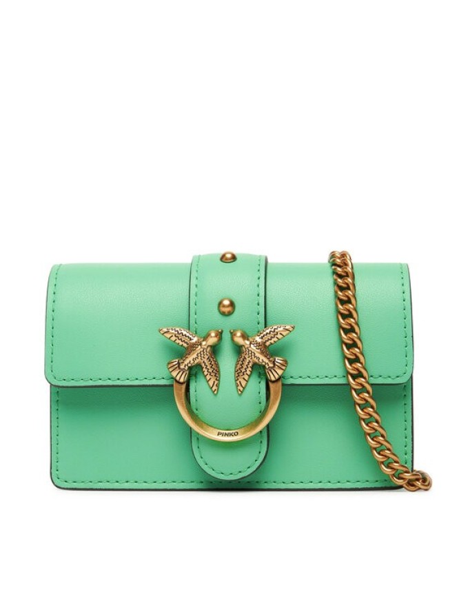 PINKO Torebka Love One Micro C . AI 24-25 PCPL 100064 A0F1 Zielony