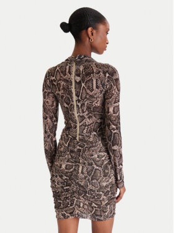 Guess Sukienka koktajlowa W5BK65 KCZC2 Beżowy Slim Fit