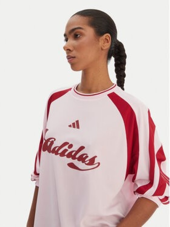 adidas Bluzka House Of Tiro JY7640 Różowy Loose Fit