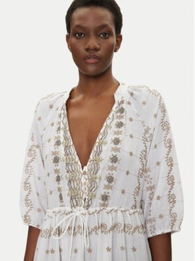 Iconique Sukienka letnia IC25-016 Biały Relaxed Fit