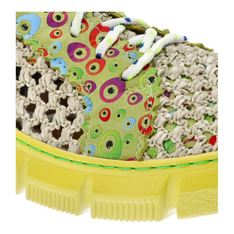 Żółte Półbuty Maciejka Modne Obuwie Damskie