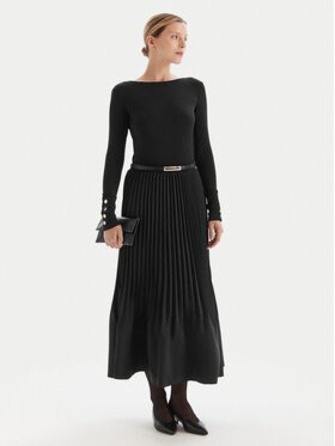 Fracomina Sukienka dzianinowa FS25WD2003W411F9 Czarny Slim Fit