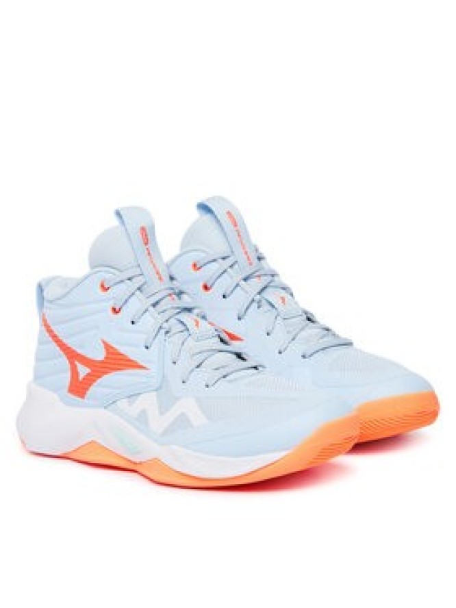 Mizuno Buty halowe Wave Momentum Pro Mid V1GC2545 Niebieski jasny