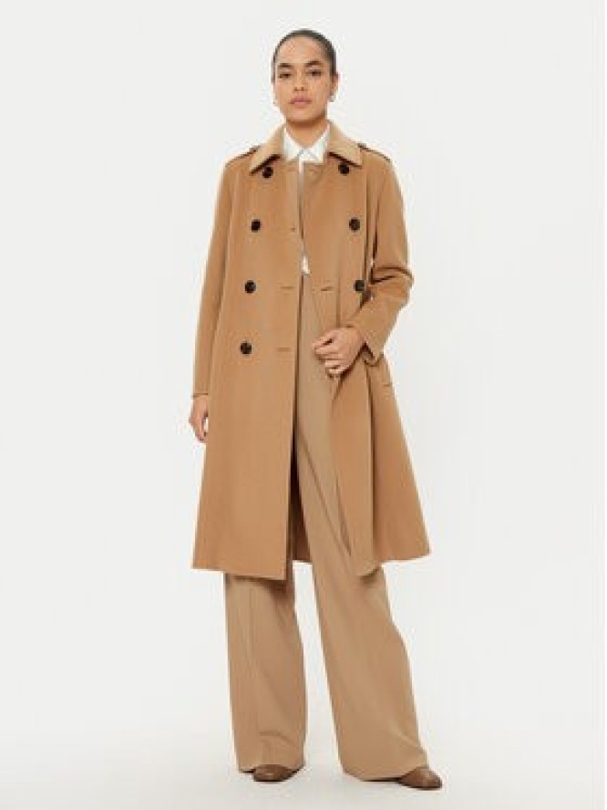 MAX&Co. Płaszcz wełniany 2516011031200 Brązowy Regular Fit